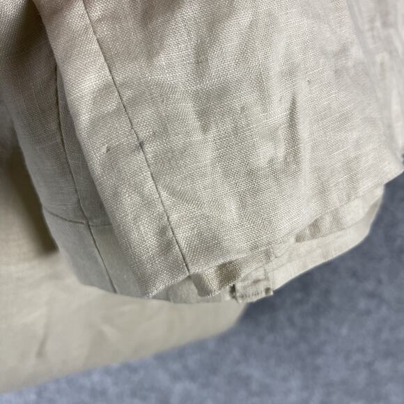Inserch 100% Linen Pants Mens 38x30 Cream Pleated Front Trousers Coastal - Picture 13 of 13